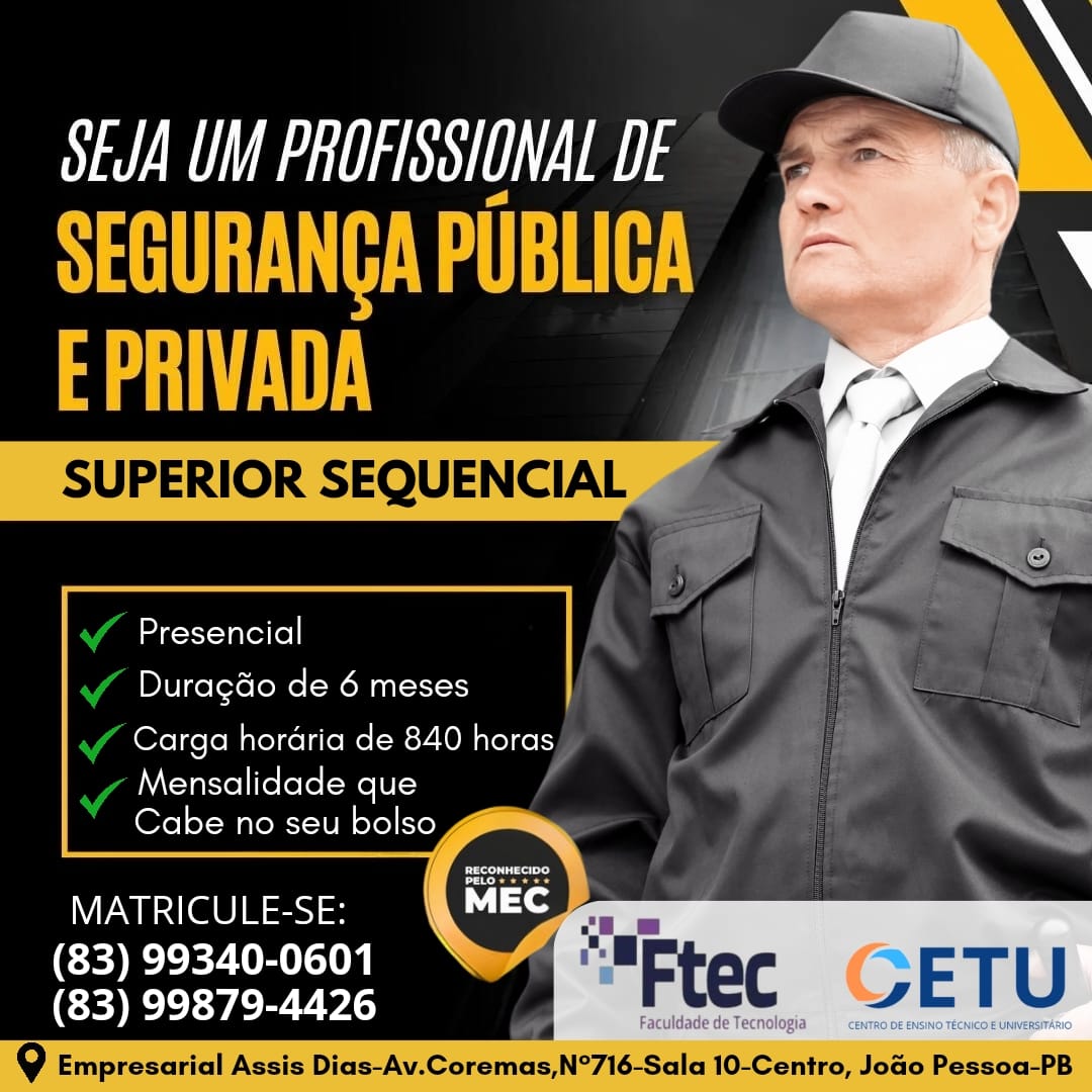 SEGURANÇA PUBLICA E PRIVADA 